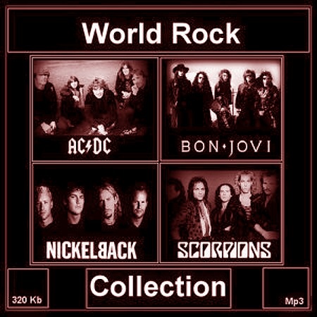 скачать AC/DC, Bon Jove, Nickel back, Scorpions - World Rock Collection (2014) бесплатно